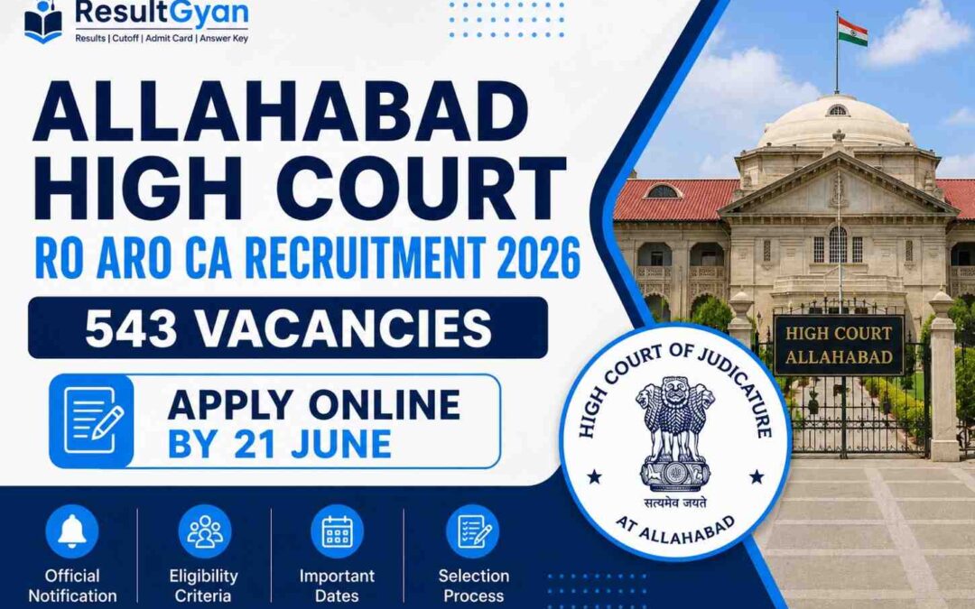 Allahabad High Court RO ARO CA Recruitment 2026