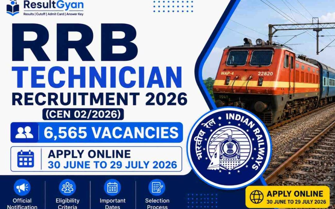 RRB Technician CEN 02/2026 Recruitment