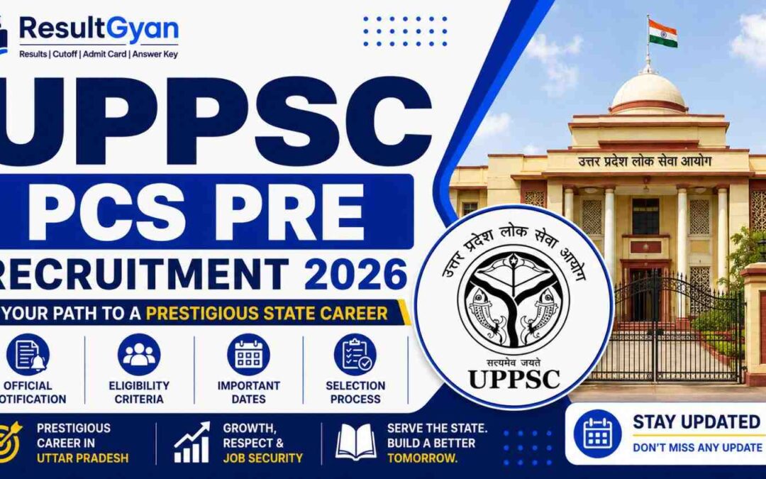 UPPSC PCS Pre Recruitment 2026