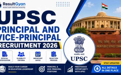 UPSC Principal and Vice-Principal Recruitment 2026