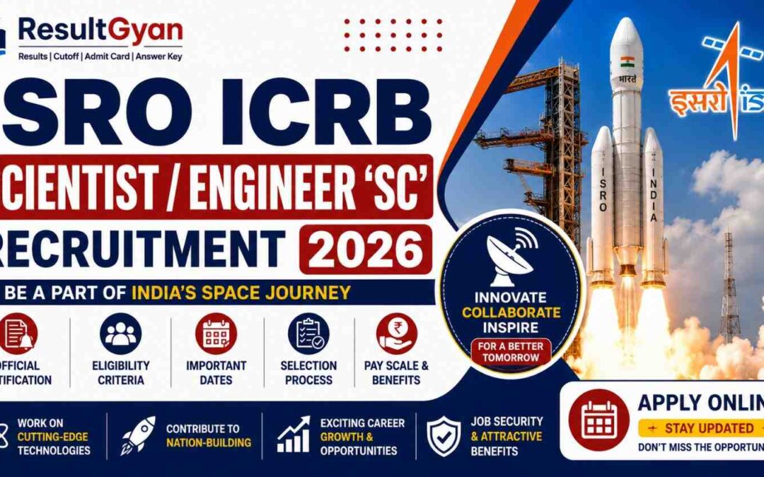 ISRO ICRB Scientist/Engineer ‘SC’ Recruitment 2026
