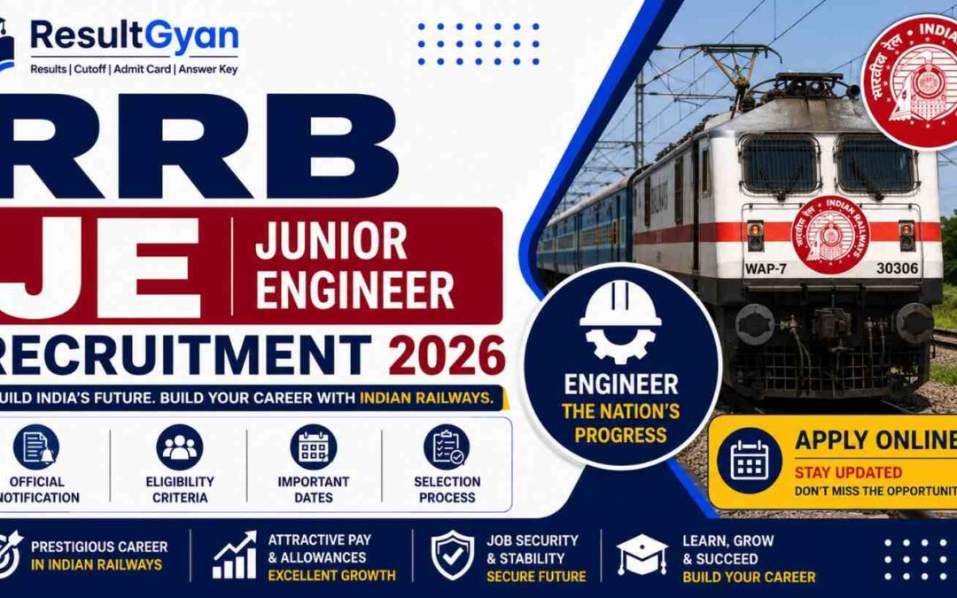 RRB JE CEN-04 Recruitment 2026
