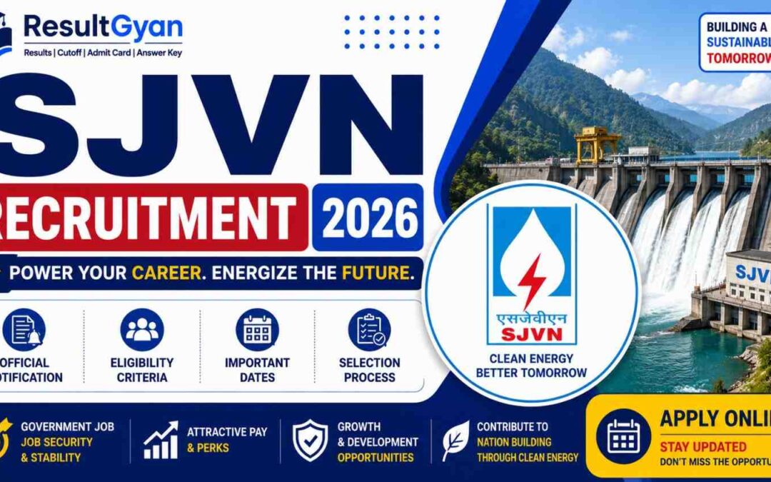 SJVN Recruitment 2026