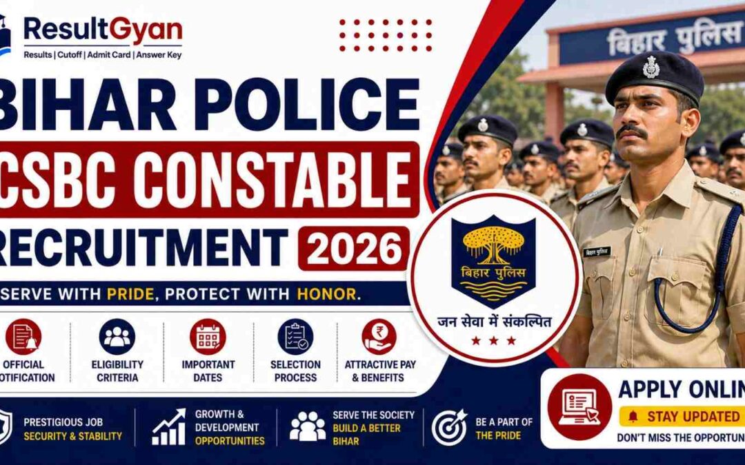Bihar Police CSBC Constable Admit Card 2026 Out