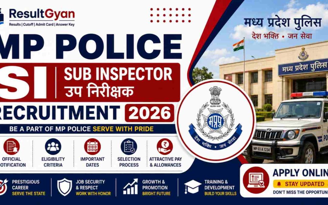 MP Police SI Recruitment 2026