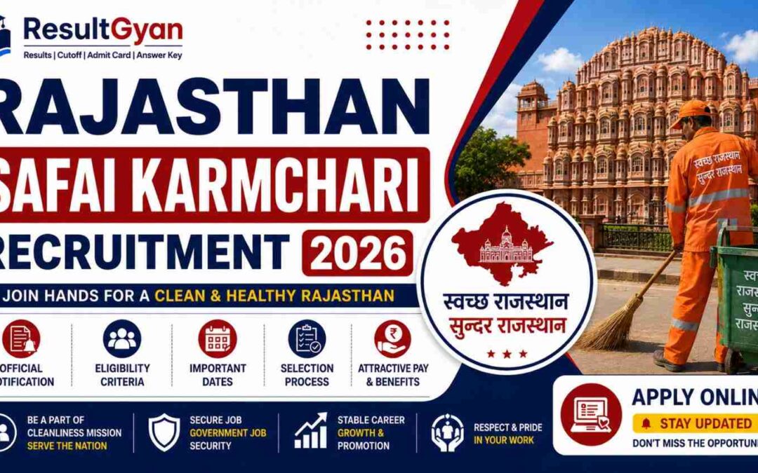 Rajasthan Safai Karmchari Recruitment 2026