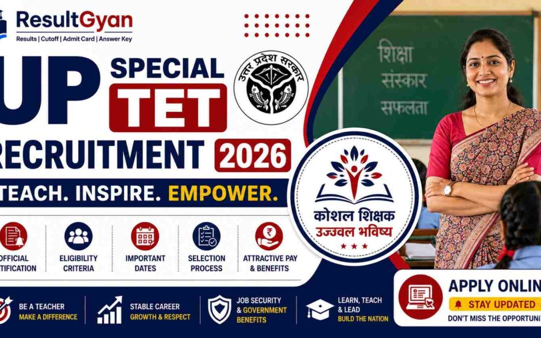 UP Special TET Recruitment 2026